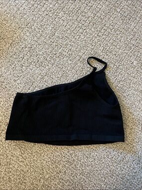 Free people black ribbed bralette